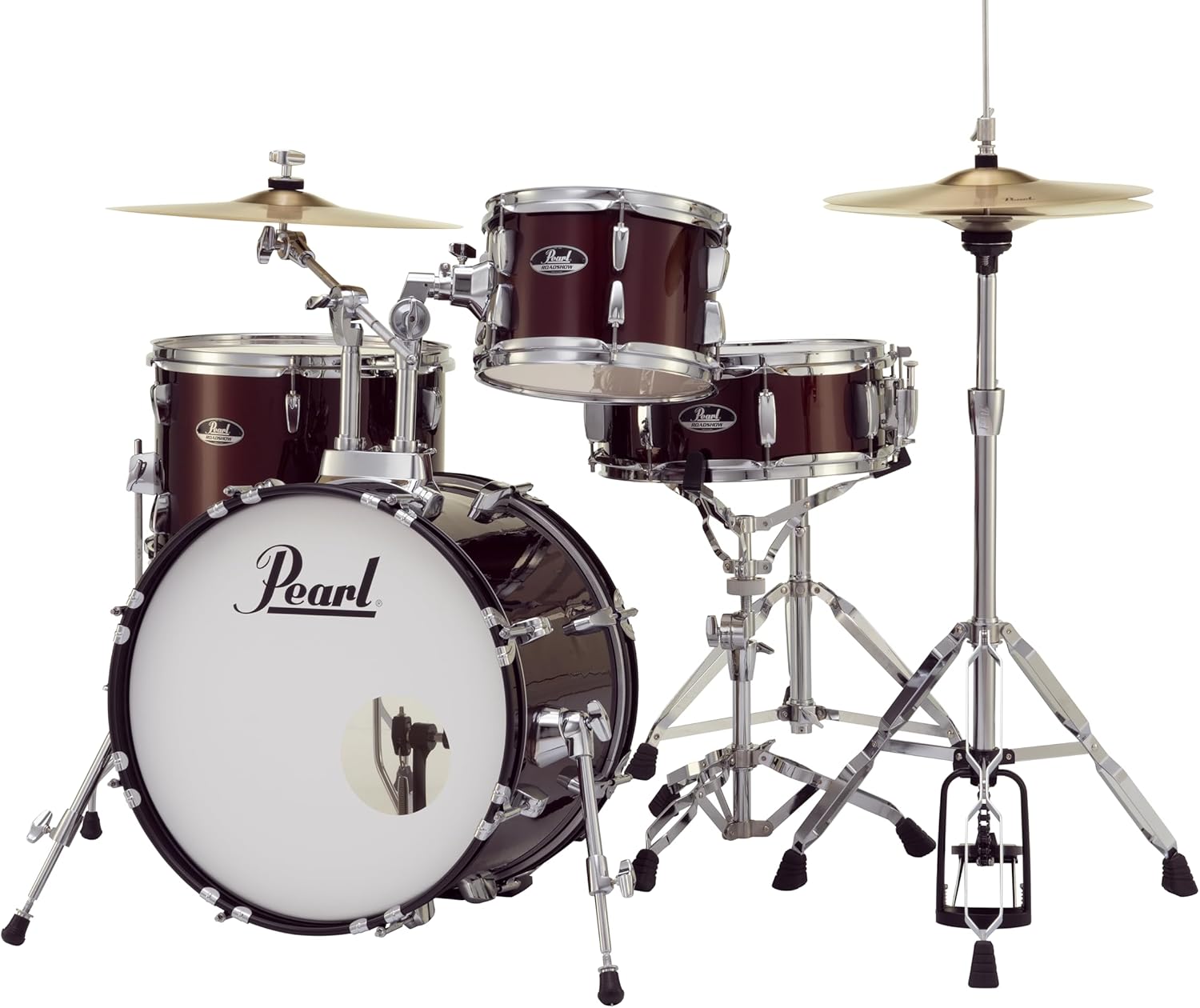Pearl RS584CC91 Roadshow 4-Piece Drum Set, Wine Red