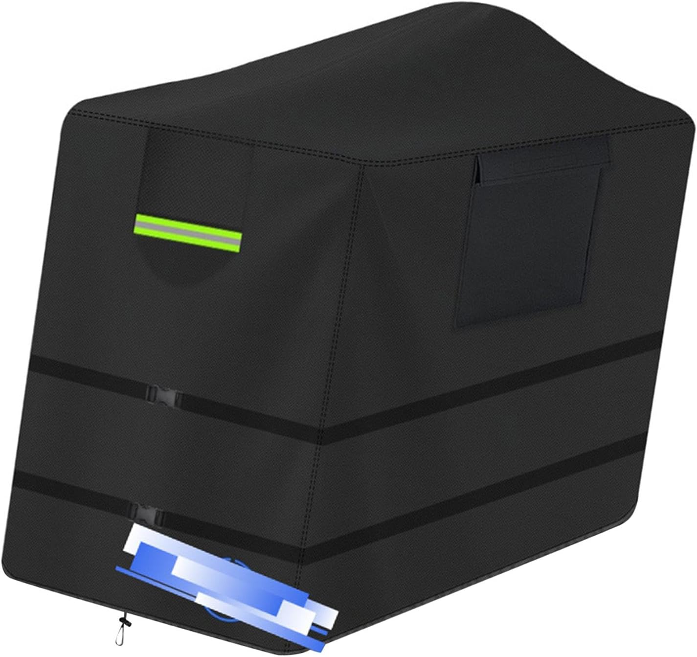 Engine Welder Generator Cover with Drawstring 35x45x45 inch Easy Installation Rainproof Dustproof for 305lpg Protection Black