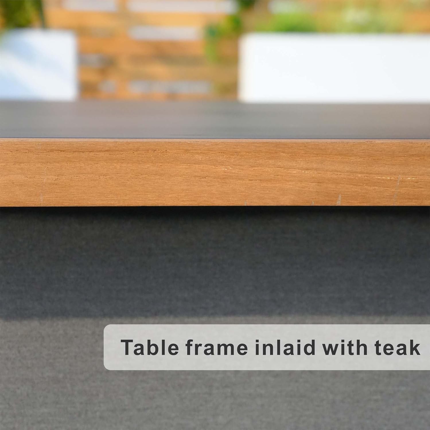 Outdoor Fire Pit Table with Glass Wind Guard, 63x39 inch Aluminum Table Top, Double-Walled Stainless Steel Burner, Weather Resistant