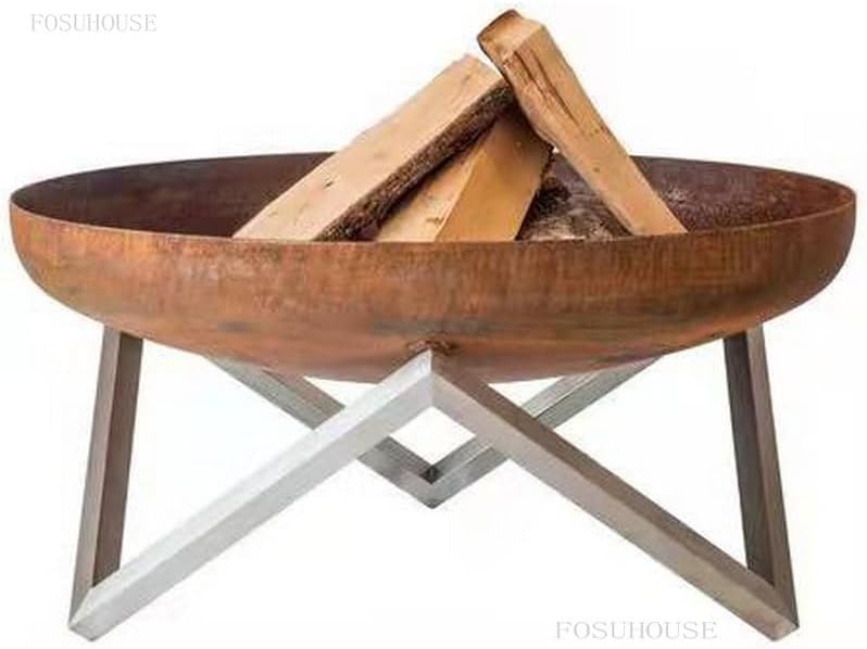 Outdoor Fireplaces XOutdoor Courtyard Fire Pit Bonfire Brazier Home Garden Heating Stove Camping Furnace BBQ Grill Patio Furniture Fire Pits