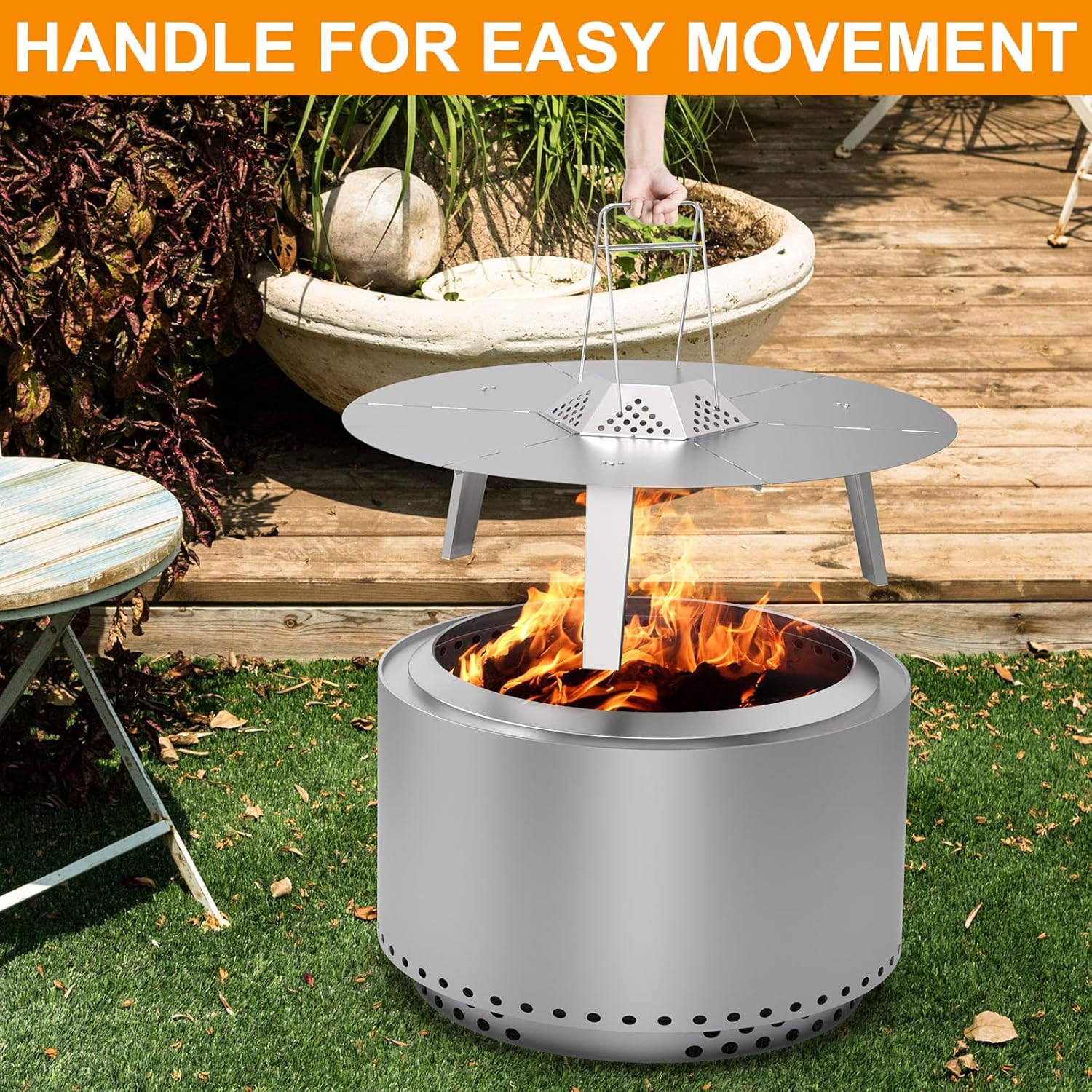 Fire Pit Heat Deflector for Solo Stove Yukon 27