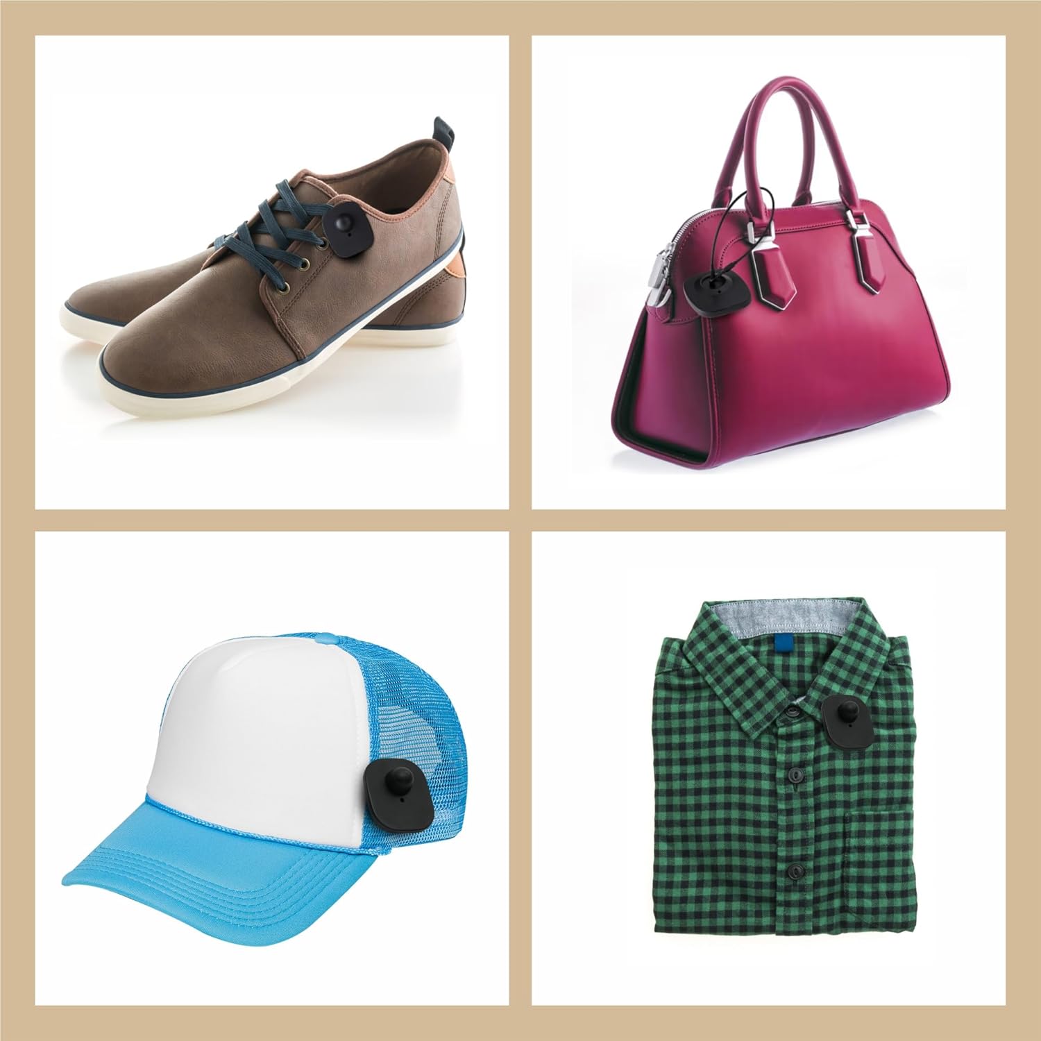 RF 8.2MHz Mini Security Tags with Pin – 1000-Count – Checkpoint Security Compatible for Theft Prevention – for Apparel, accessories, others by Bullseye Protection