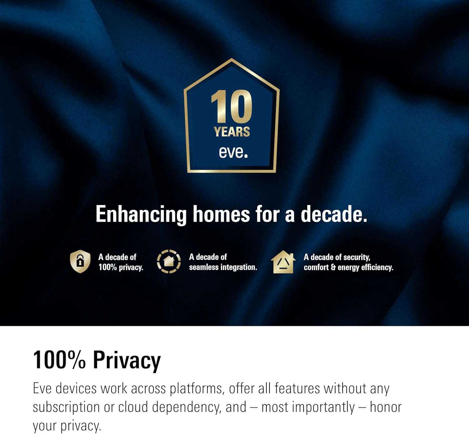 Eve Door & Window (Matter) 3 Pack – Smart Contact Sensor for Doors & Windows, Open/Closed State, Automatic Control of Accessories, Matter Over Thread, Apple Home, Alexa, Google Home, SmartThings