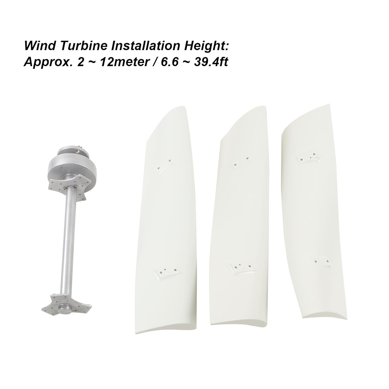 Wind Generator Overload Wind 800W Vertical Electromagnetic Brake MPPT Controller for Farm (12V)