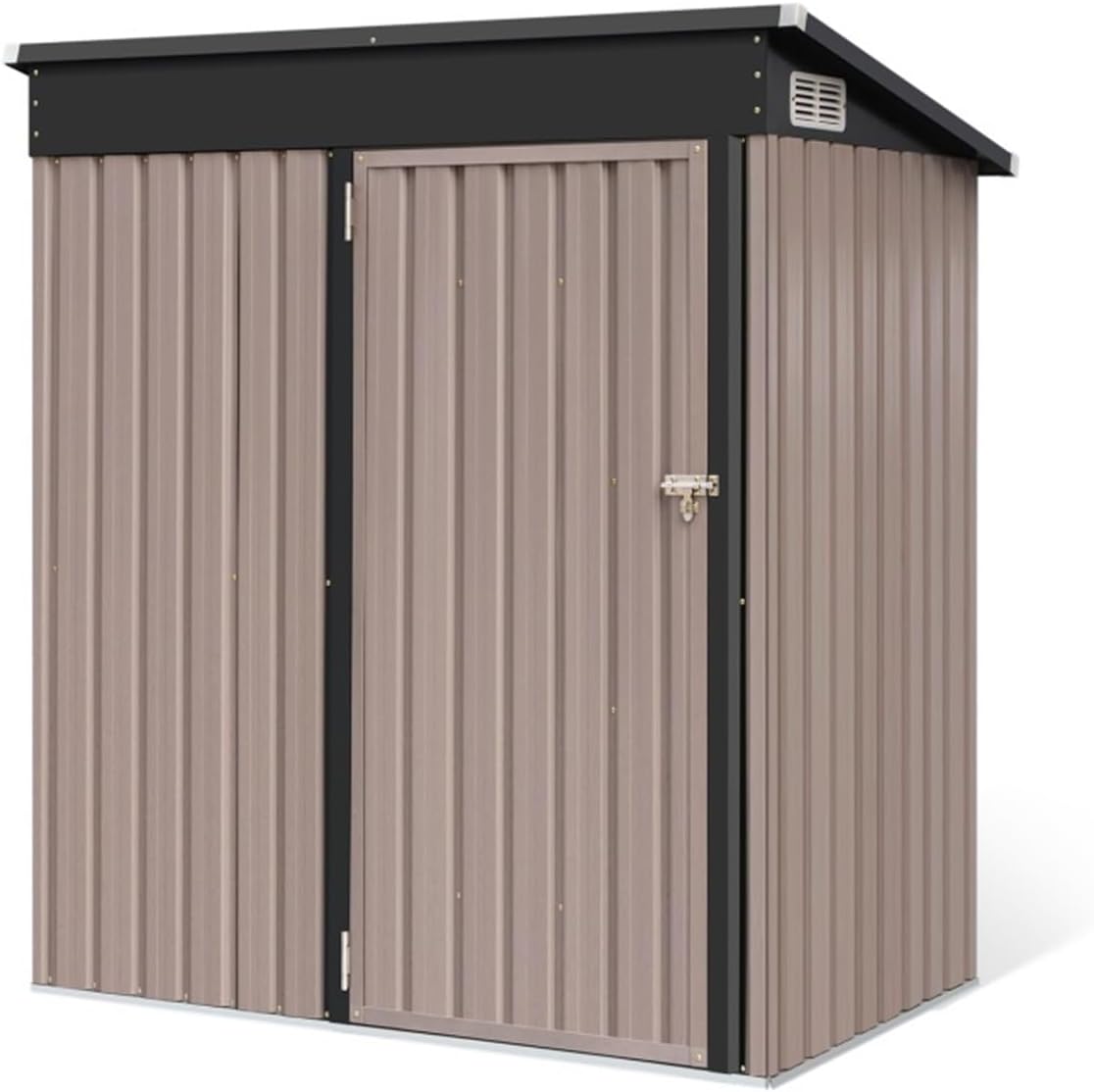 Outdoor Storage Shed Outdoor Storage Shed, 5x3ft Metal Sheds Outdoor Storage Garden Tool Bike Shed with Lockable Door, Waterproof Design for Backyard Garden Tool House (A)