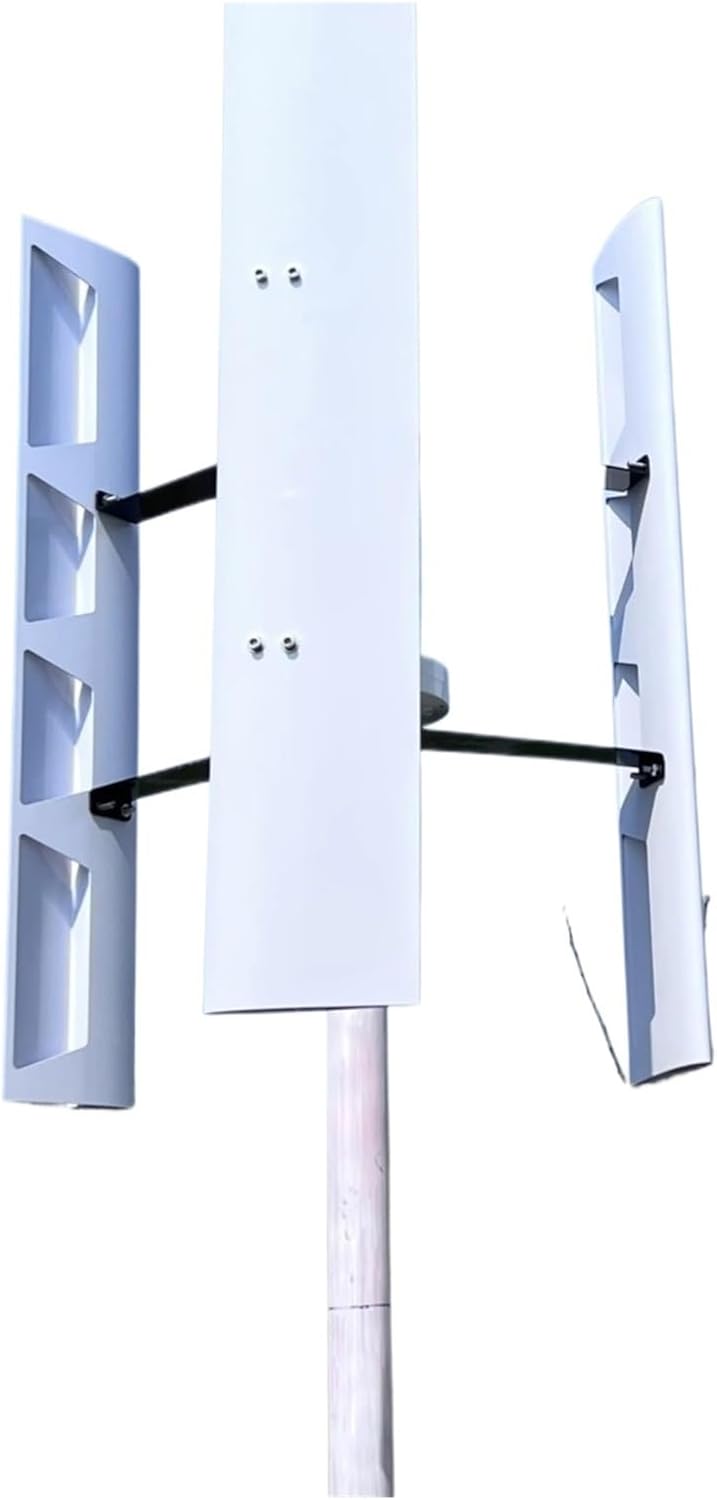 Wind Turbine Generator Kit, Vertical Wind Turbine nerator 1000w 12v 24v 48v 3 Phase with 3 Blades Home Use Low Wind Speed Starting Wind Turbines for Hybrid Solar Wind System(1000W 48V)