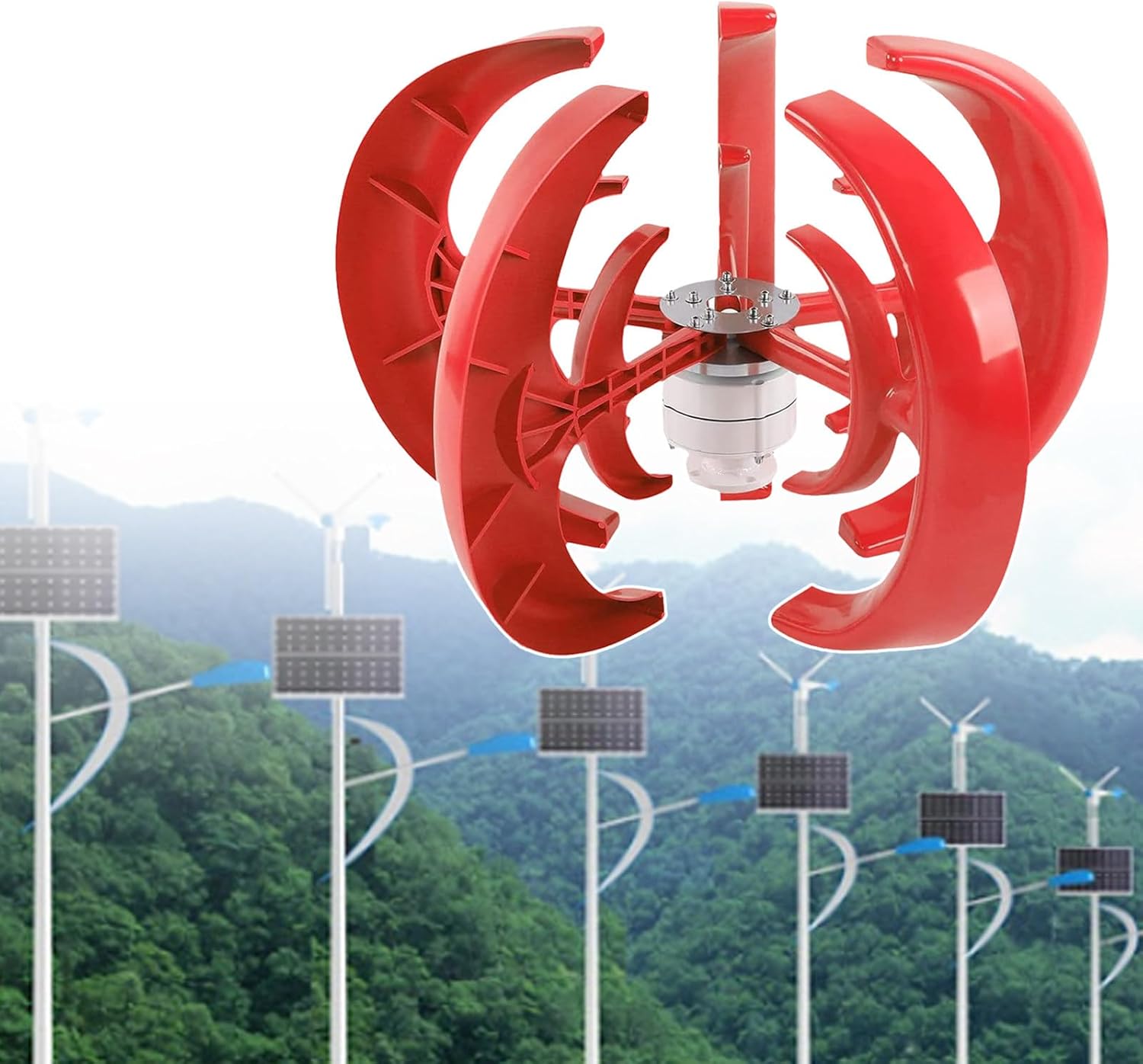 12V Small Wind Turbine Generator - Durable Aluminum Windmill, Efficient Renewable Energy Source, Operates -40℃ to 80℃, Perfect for Solar Wind Power Systems, Eco-Friendly Solution