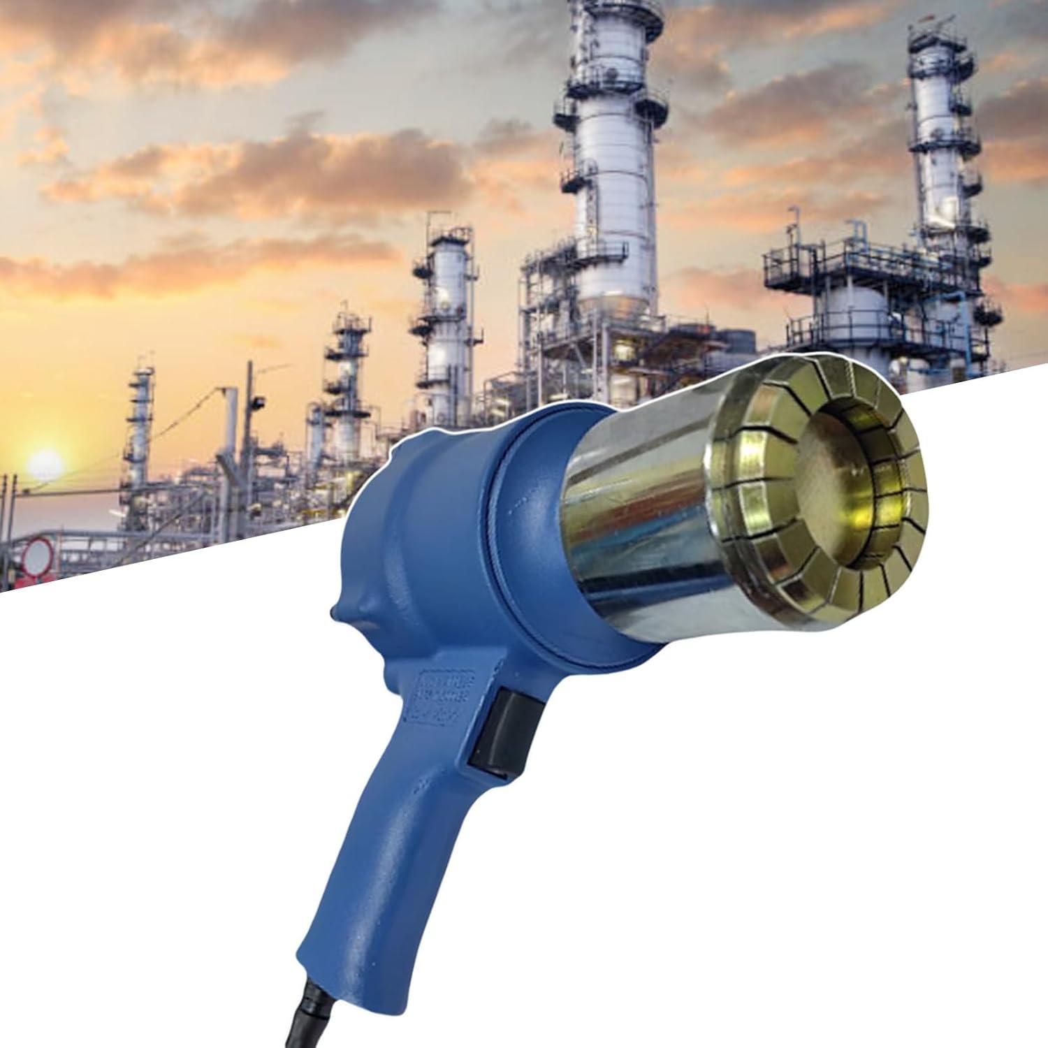 Heavy-Duty Air-Driven Crimping Tool for 53 Gallon Oil Drum Sealing, 30mm Barrel Sealer Machine - Efficient Pressure Cap Closure for Durable Performance