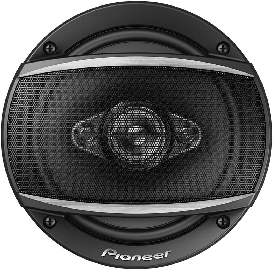 PIONEER TS-A1680F, 4-Way Car Audio Speakers, Full Range, Clear Sound Quality, Easy Installation and Enhanced Bass Response, 6-1/2” Speakers