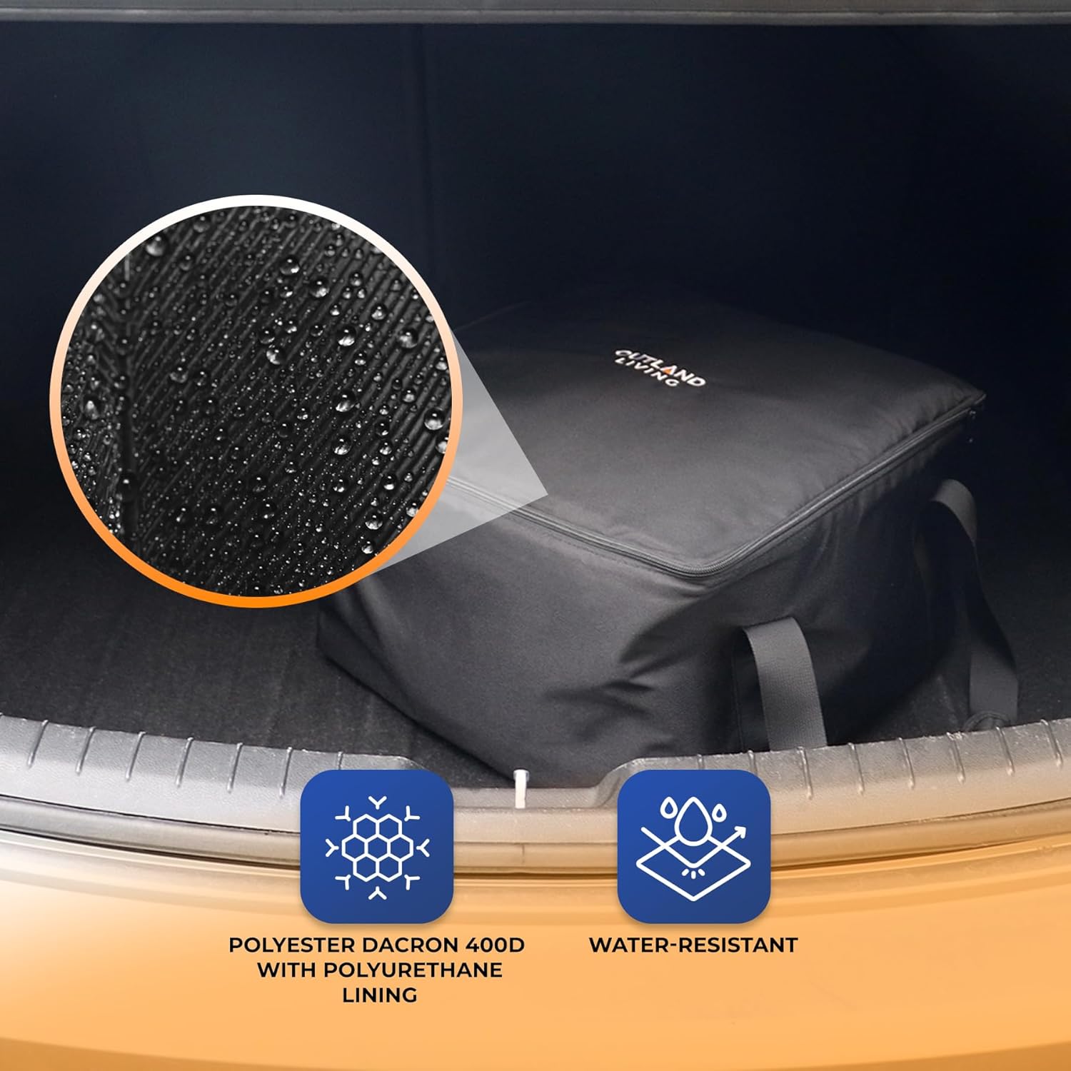 Outland Living Firecube Carry Bag - Fits Outland Living 14” Square Portable Propane Firecube Fire Pit – UV and Weather Resistant – Sturdy Grips for Easy Transport