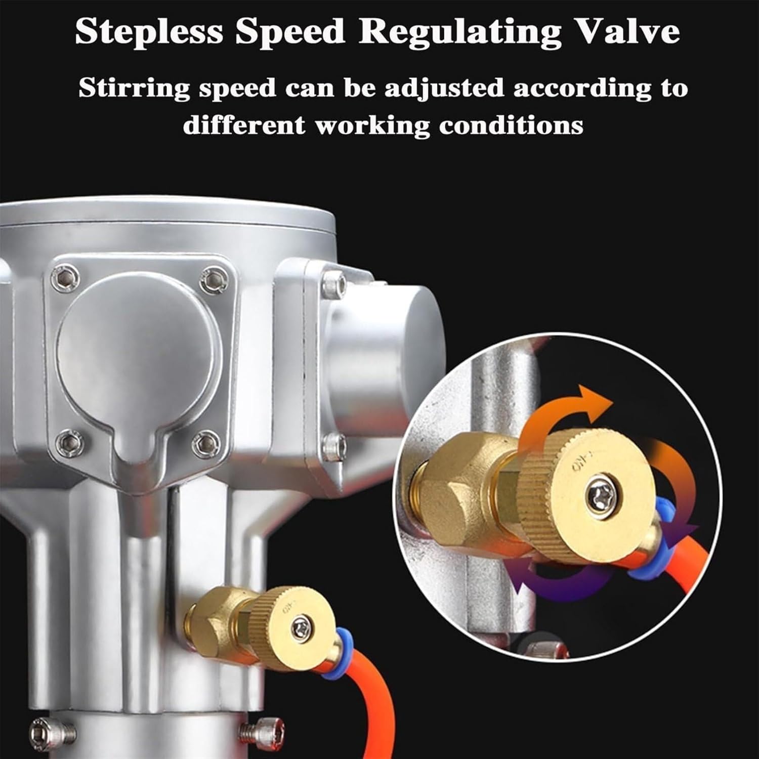 Pneumatic Paint Mixer Automatic Paint Stirring Machine,Tank Barrel Clip Bracket Air Agitator Paint Mix Tool, for Ink dye Mixing Machine