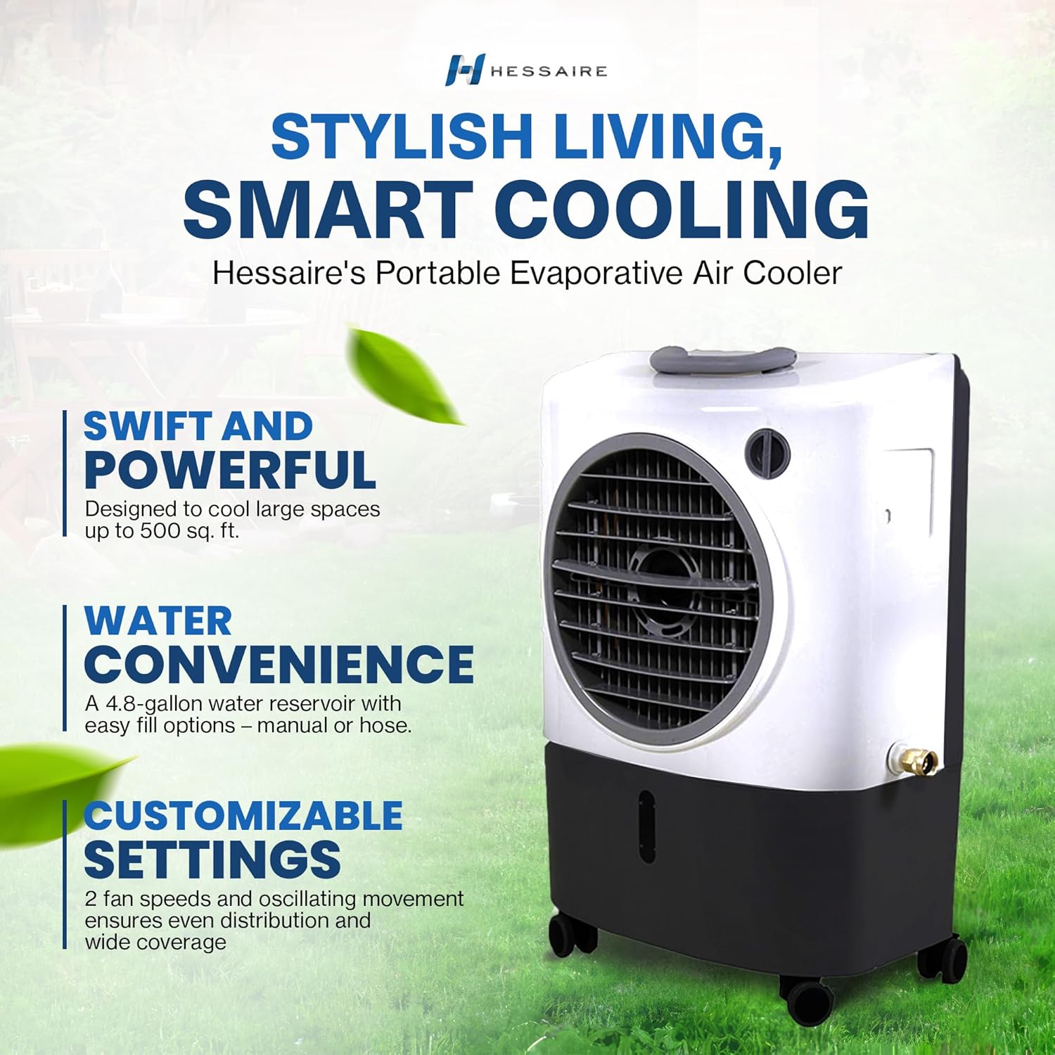 Hessaire MC18M 1,300 CFM Evaporative Air Cooler