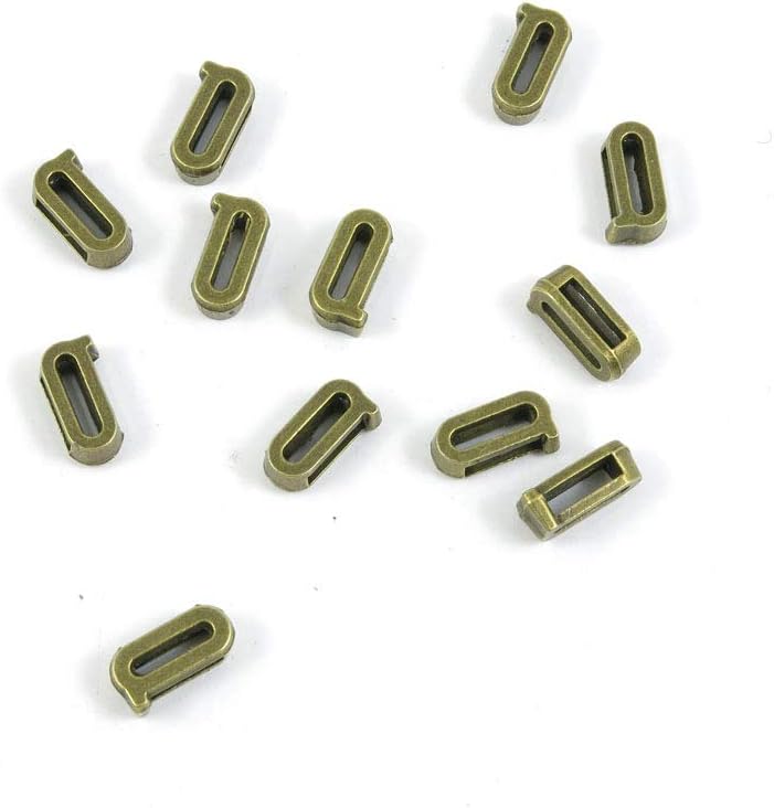 Price per 2000 Pieces Antique Bronze Tone Jewelry Charms Findings Arts Crafts Beading Making Charmes M2DN4T Alphabet Letter Q Loose Beads