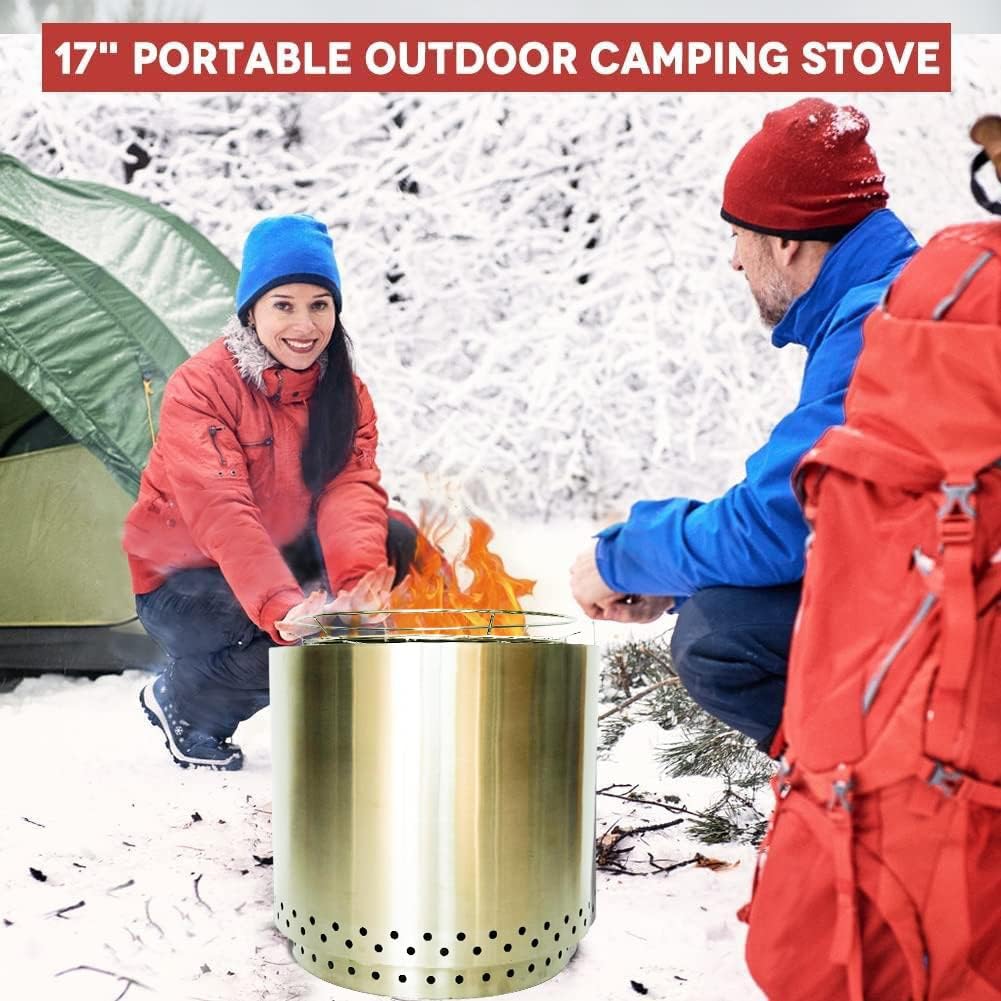 Stainless Steel Fire Pit for Cold Weather