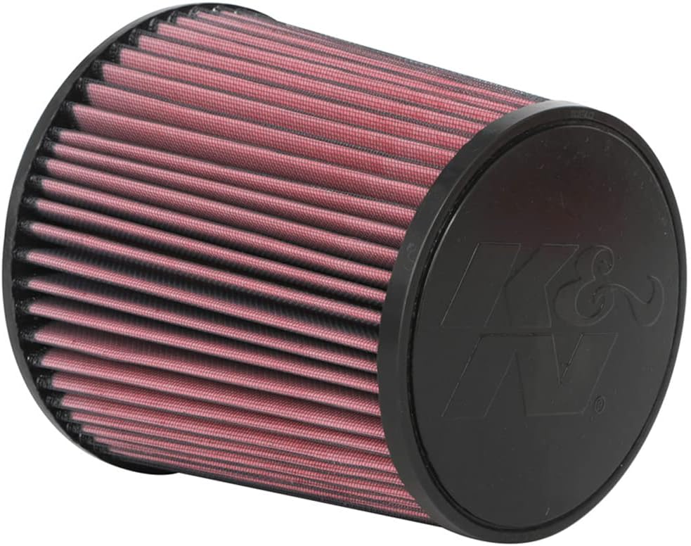 K&N High-Flow Original Lifetime Universal Clamp-On Air Filter: High Performance, Premium, Washable: Flange Diameter: 4.5 In, Filter Height: 8 In, Flange Length: 1.5 In, Shape: Round Tapered, RU-5283