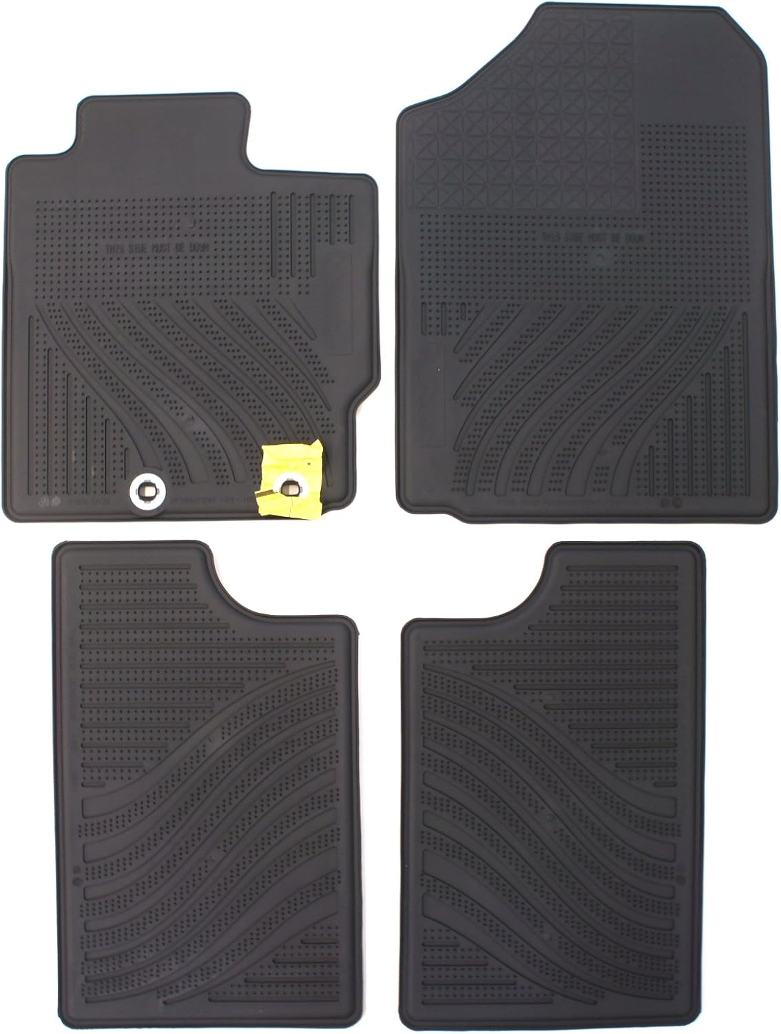 Genuine Toyota Accessories PT908-52122-20 Front and Rear All-Weather Floor Mat (Black), Set of 4