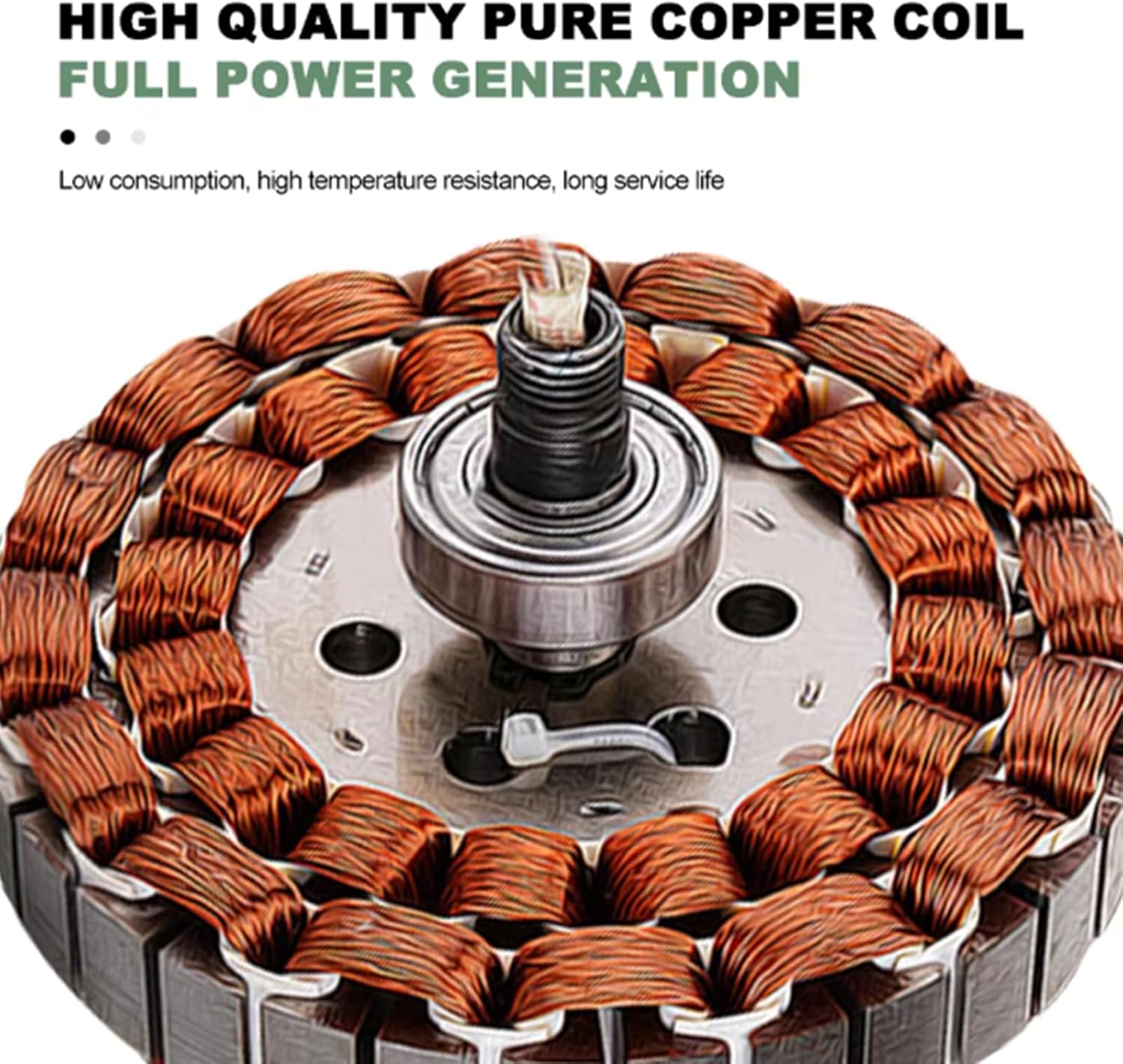 6000W Gearless Permanent Magnet Generator 450 RPM Low Speed 12V 24V 48V 220V Three-Phase Alternator Suitable for Hydro and Wind Turbines(with Base)