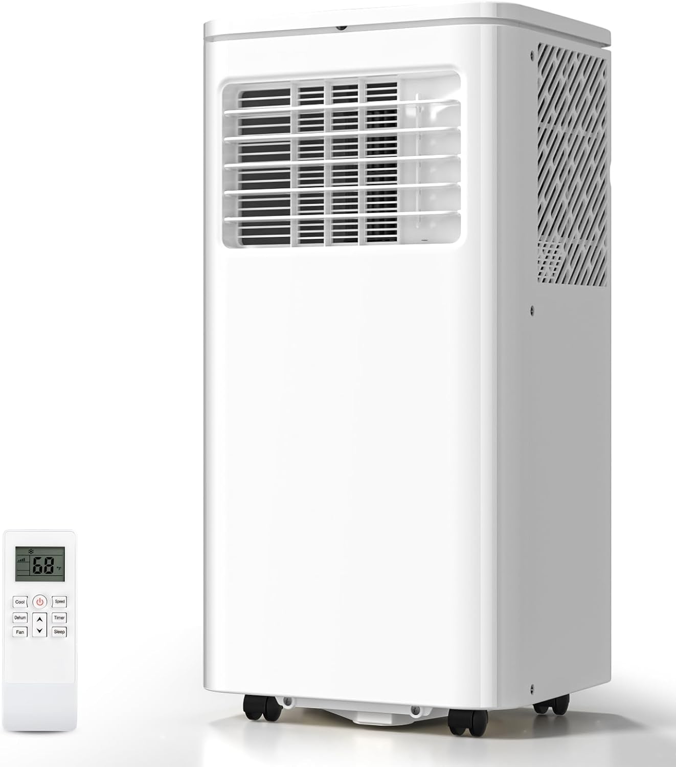 3-in-1 Portable Air Conditioners，8000BTU Portable AC Units Cools 350 Sq.Ft. with 24H Timer Remote Control，Easy Install Kit for Bedroom, Office, Dorm