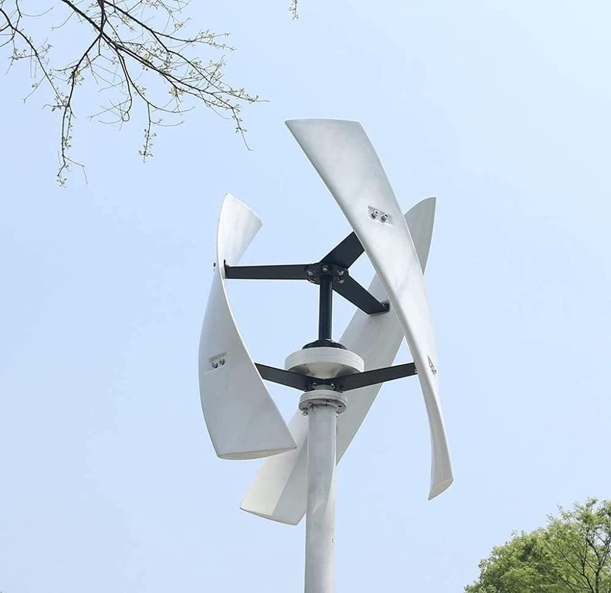 8000W Levitation Upright Wind Turbine, No Noise Vertical Magnetic Wind Generator with Charge Controller 24V-220V Vertical Axis Wind Turbine for Home Use