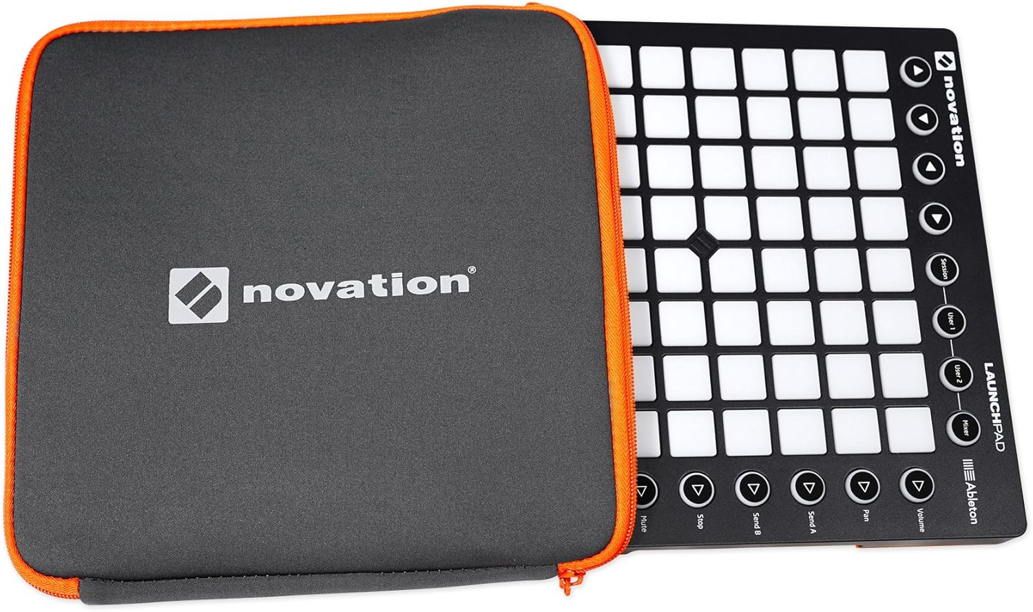 Audiosavings Bundle: Novation Launchpad X Ableton Live MIDI USB Music Production RGB Pad Controller Bundle with Novation Sleeve Carry Bag Case For Launchpad (2 Items)