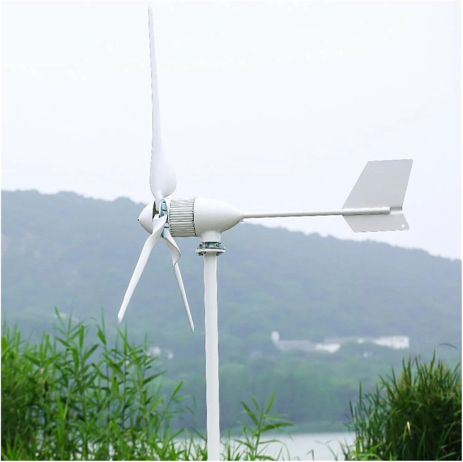 20000W 12V 24V 48V Horizontal Wind Turbine Generator Small Windmill with MPPT Charge Controller for Home Farm Low Starting Speed for Home(24V)
