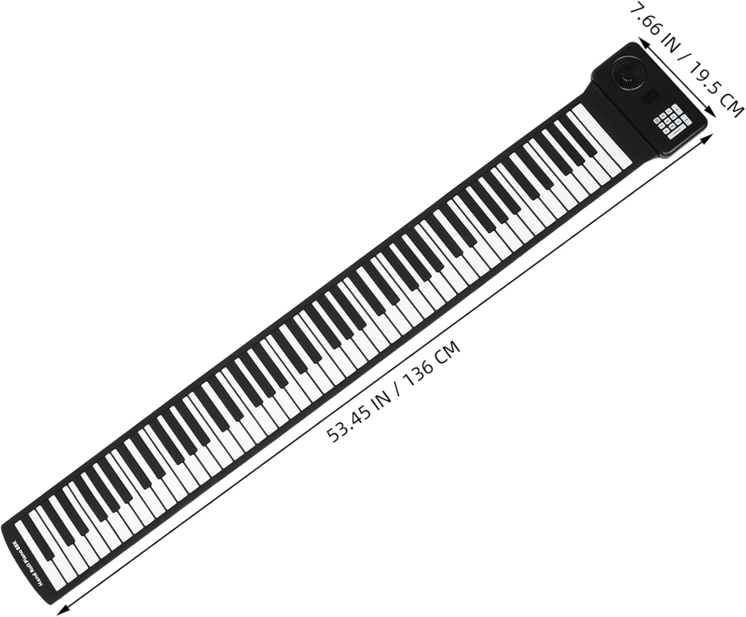 Foldable Keys Roll up Piano with Speaker Portable Silicone Keyboard for Outdoor Music Practice and Battery Operated Fun