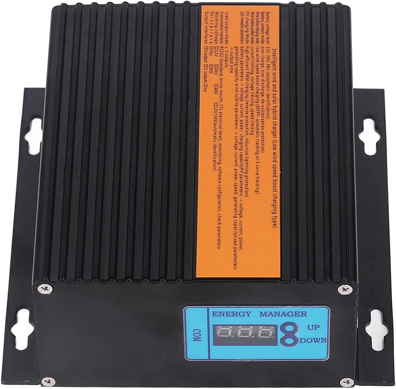 Wind Solar Hybrid Charge Controller 12V 100W PV Power, MPPT Solar Charge Controller - Waterproof Design, Multiple Output Modes, Ideal for Renewable Energy Systems (300w)