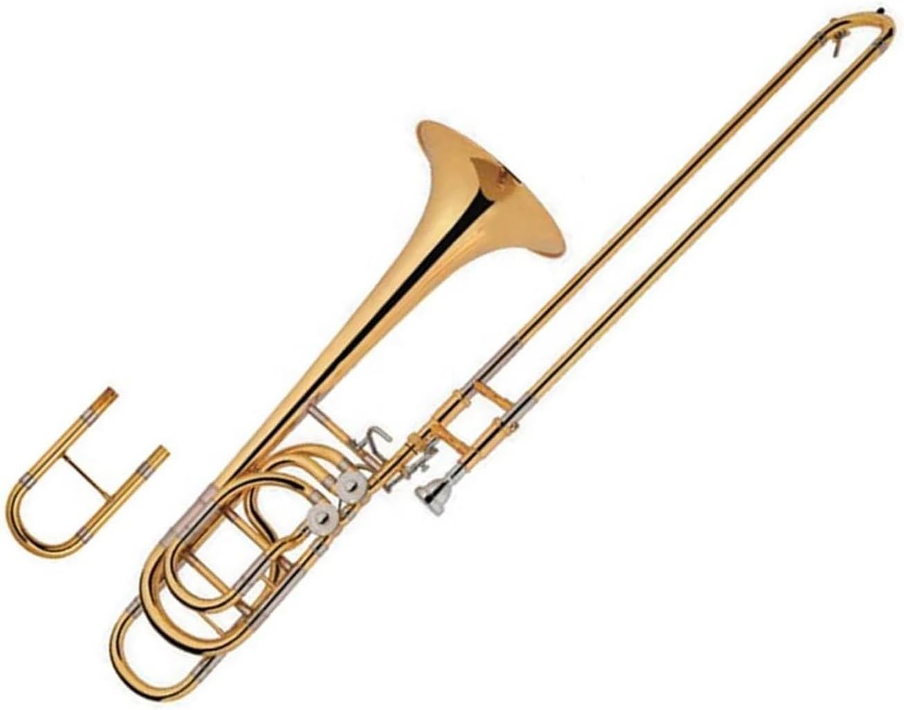 Adult Trombone Instrument Gold Lacquered Brass Bass Suitable For Professional Beginner Instrument Trombone