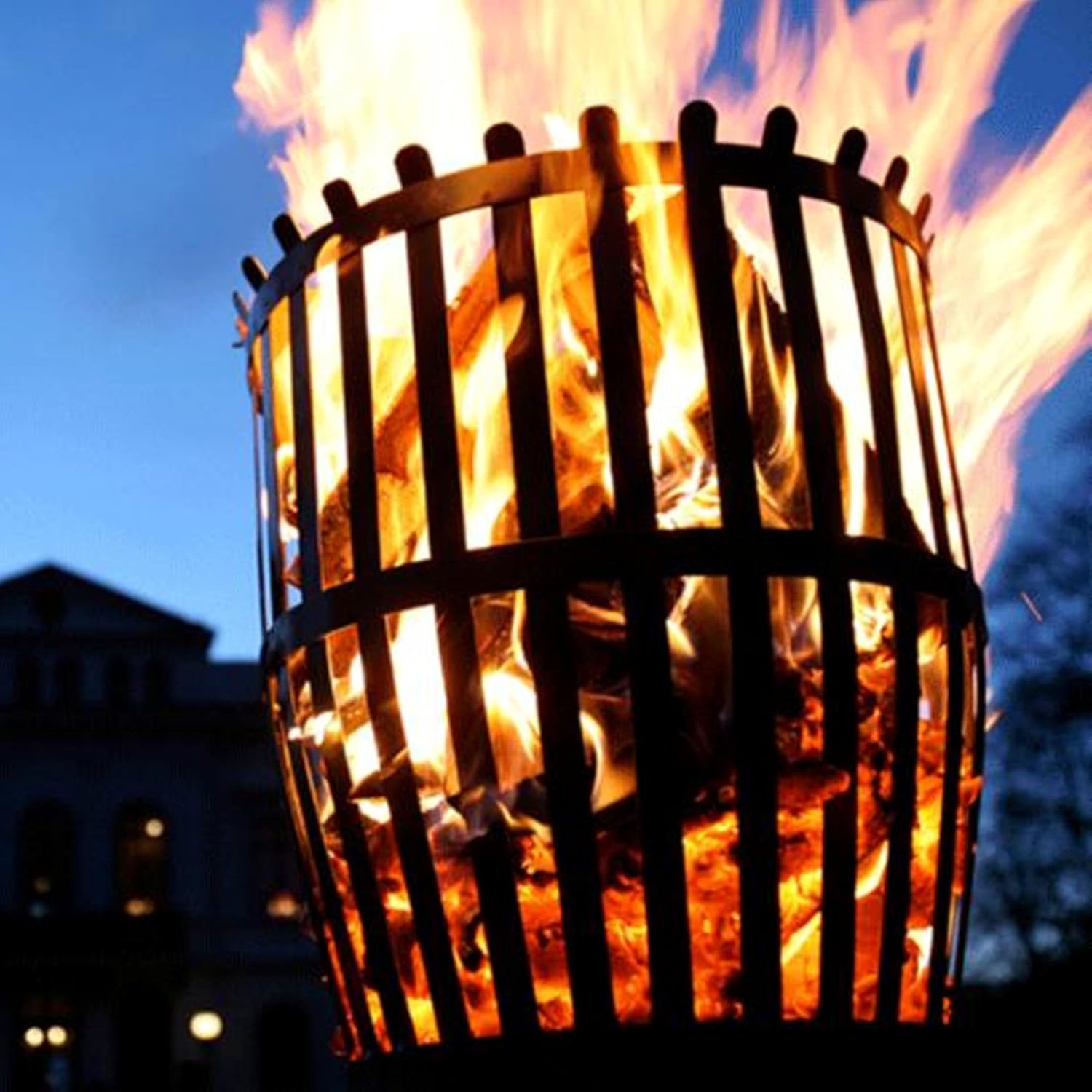 Fire Pit Portable Outdoor Fire Pits, Wood Burning Steel BBQ Grill Firepit Bowl for Patio, d, Camping, Picnic, Bonfire, Garden