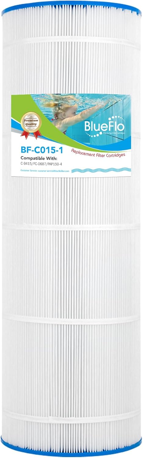 PAP150 Pool Filter Replaces Unicel C-9415, Filbur FC-0687, Pentair CC150, CCRP150, R173216, 59054300, 160317, 160355, 160352, 31-1/8” x 10-1/16”