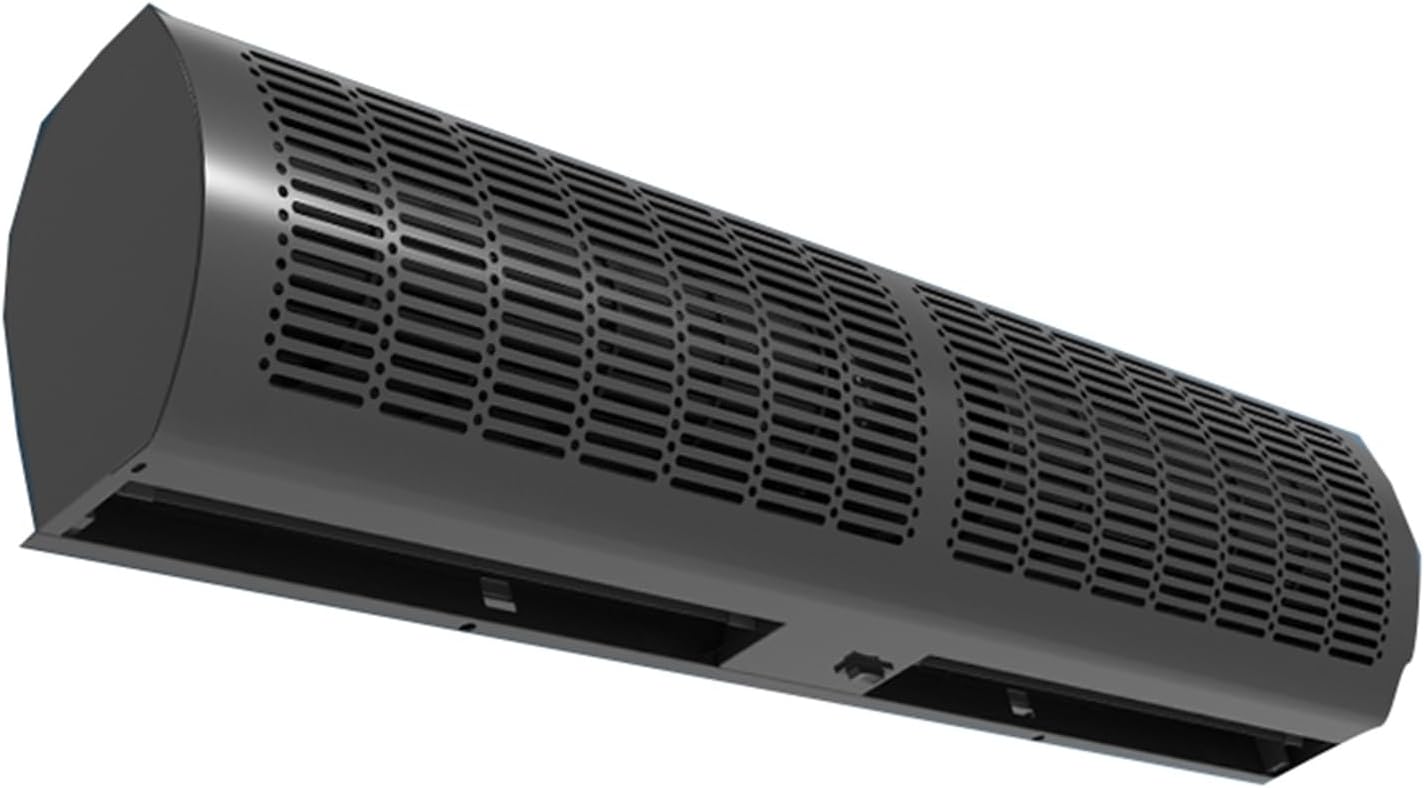 Black Strong Wind Commercial Air Curtain Machine with Remote Control, Elevator Car Shop Door Head, Efficient Wind Insulation(150cm(59inch))