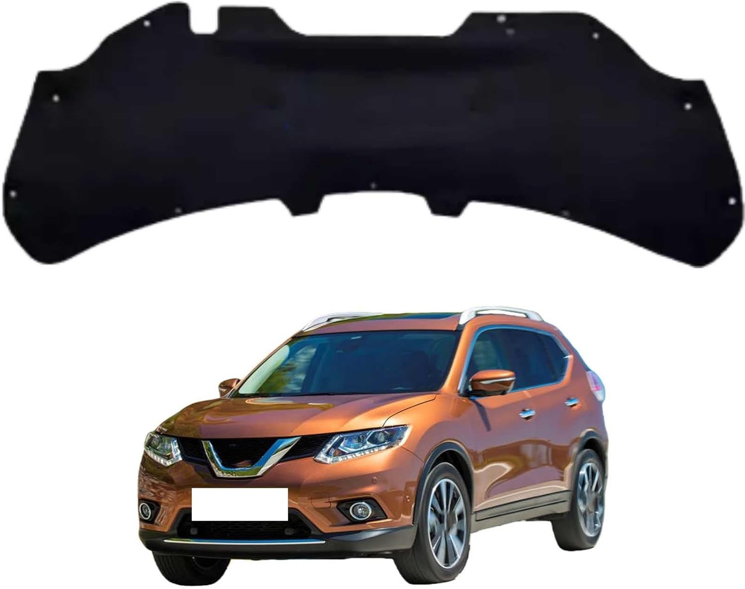 Car Front Hood Engine Sound Pad for Nissan X-Trail 2014-2021, Heat Insulation Cotton Mat Cover Soundproof Car Accessories