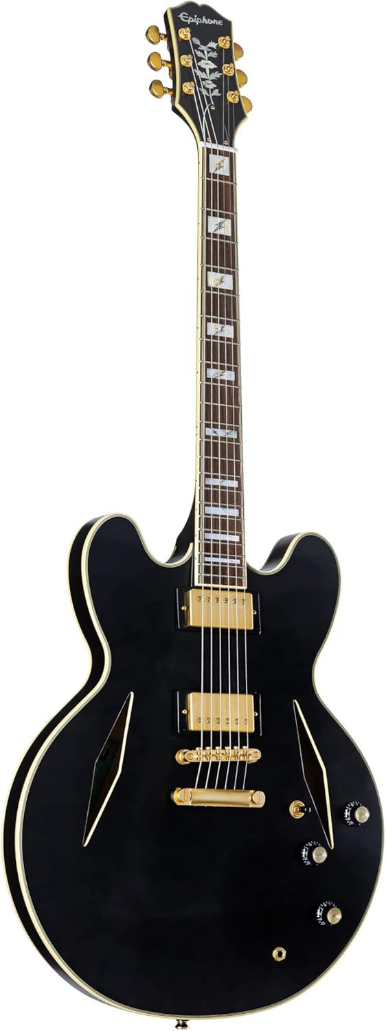 Epiphone Emily Wolfe Sheraton Stealth Black Aged Gloss with EpiLite Case
