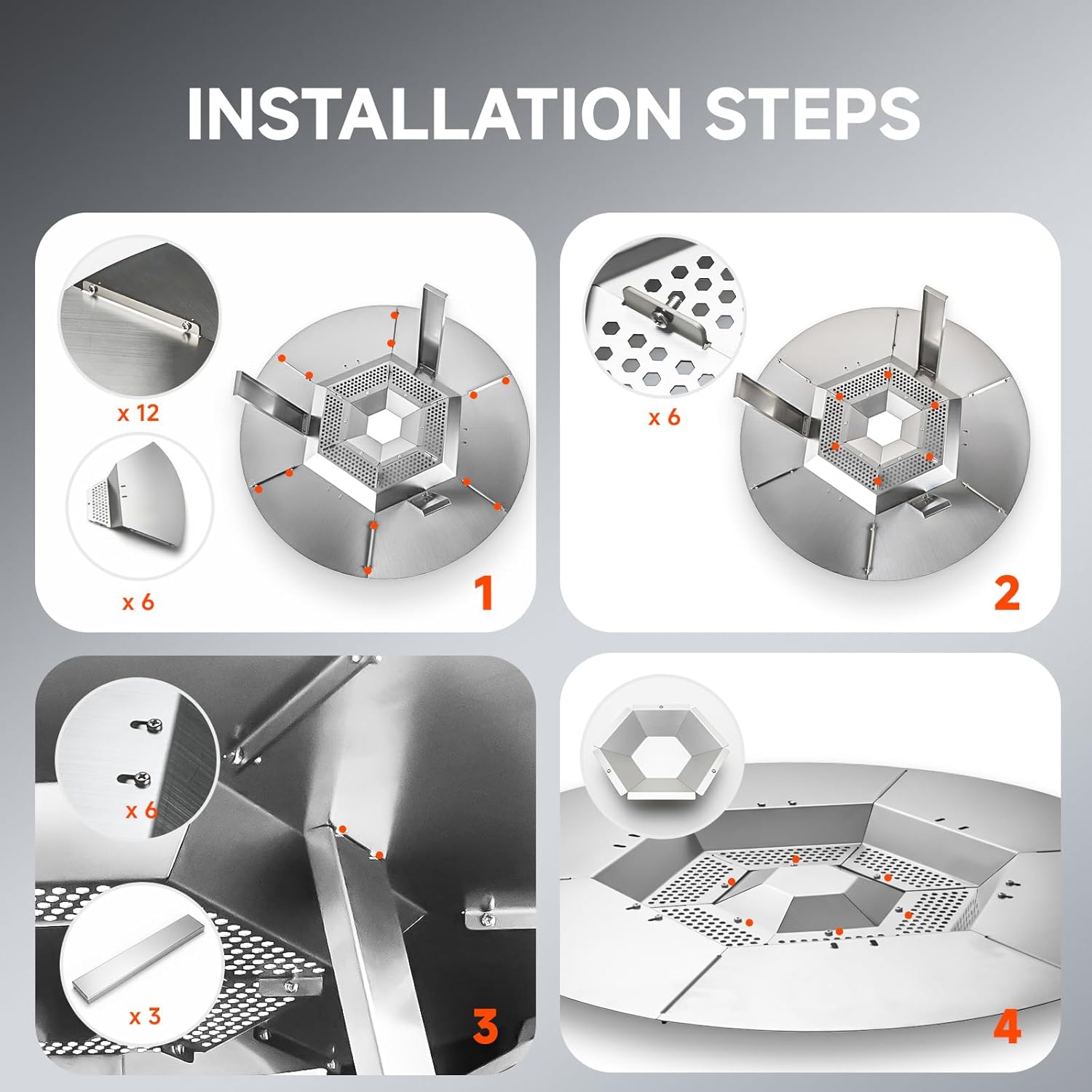 Fire Pit Heat Deflector for Solo Stove Bonfire 19.5