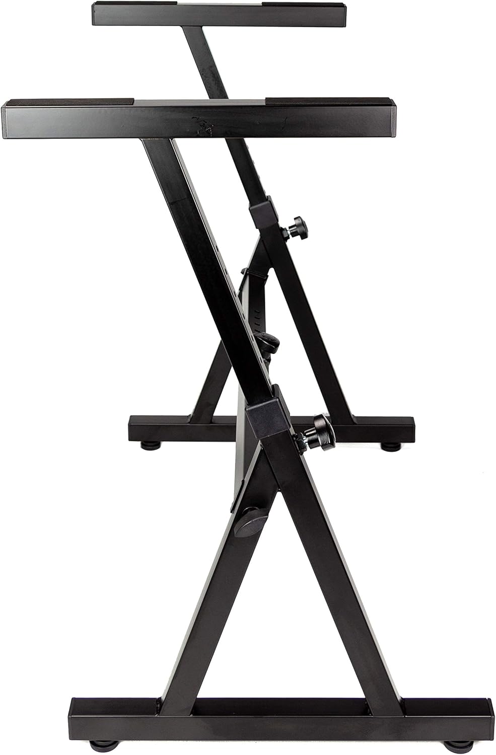 RockJam Z Style Adjustable and Portable Heavy Duty Keyboard Stand with Keynote Stickers & Lessons