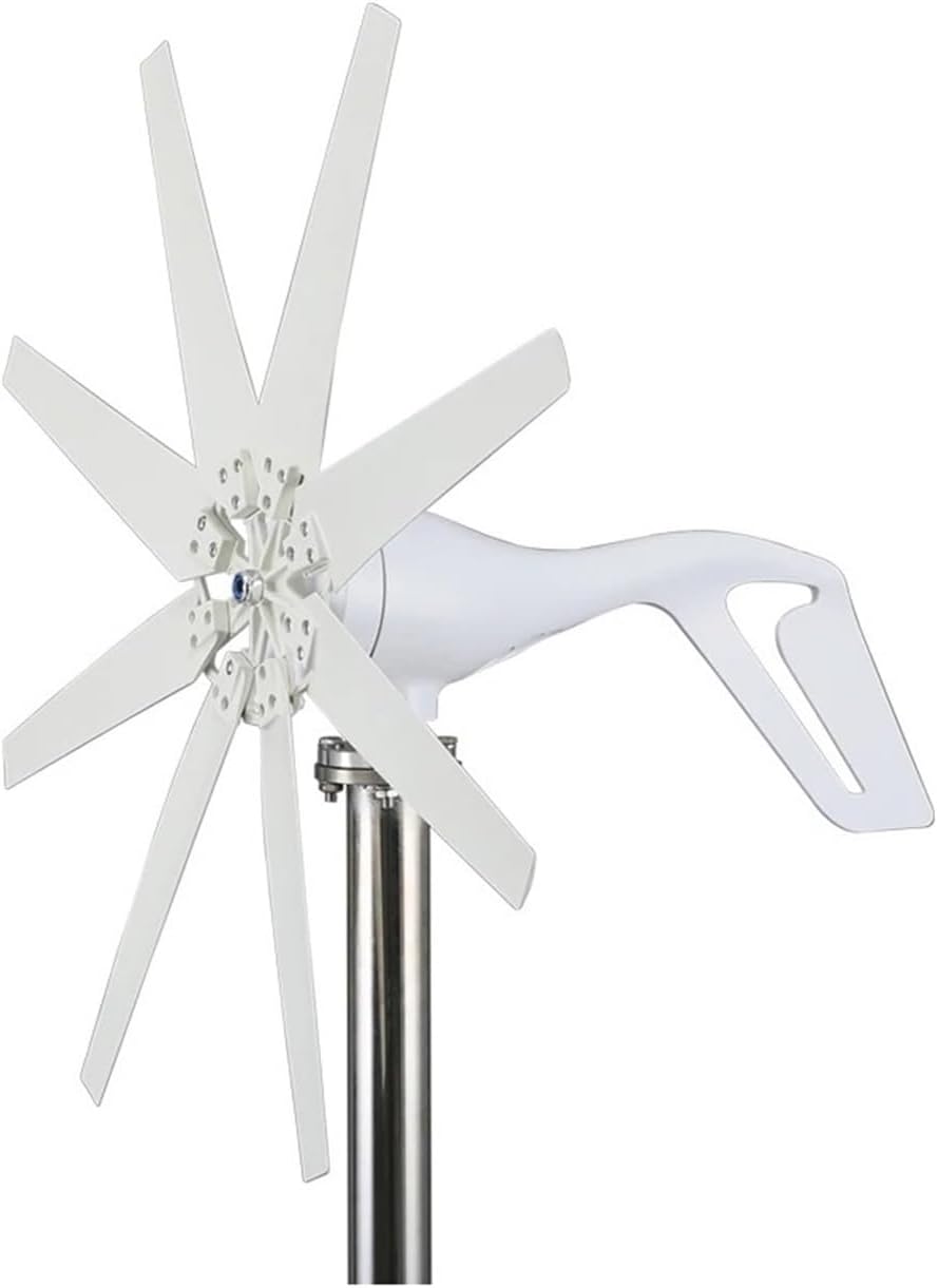 1000W Horizontal Wind Turbine Generator Kit 12V/24V/48V Low Noise Wind Turbine Kit with MPPT Controller Low Starting Speed for Home(Model3,24V_1000W)