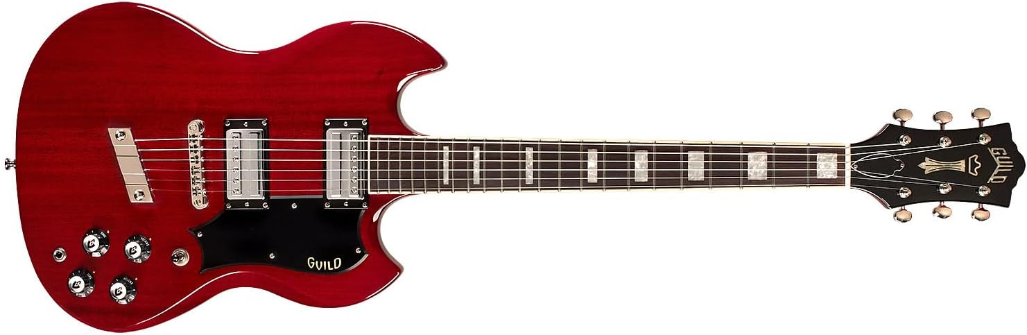 Guild Polara Deluxe Electric Guitar - Cherry Red