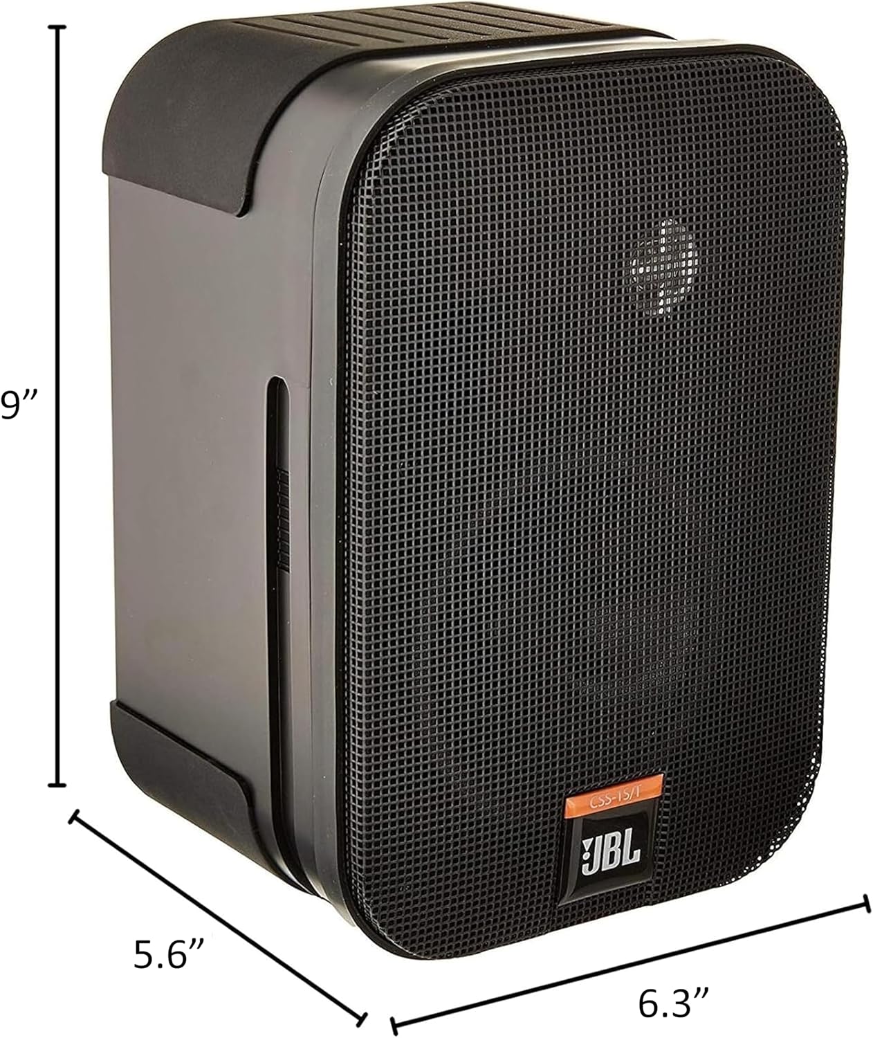 JBL Professional CSS-1S/T Compact 2-Way High Performance, 60 Watt 5.25” 70V / 8-Ohm Compact Passive Satellite, Bookshelf Speakers, Home Theater, Desktop, Stereo, Commercial, Black, Sold as Pair