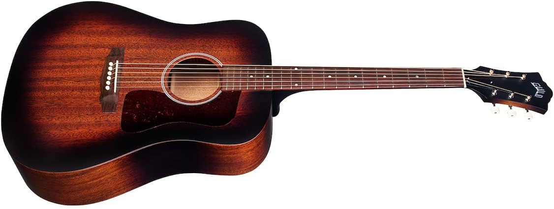 Guild D-20 Acoustic Guitar w/Case - Vintage Sunburst