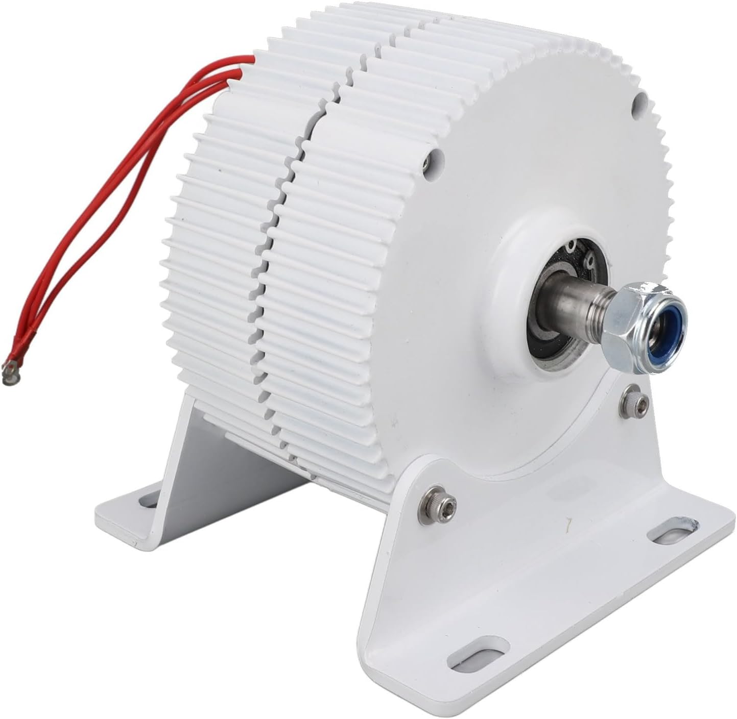 3 Phase Alternator Dual Shaft Permanent Magnet Synchronous Generator with Base for Wind Turbines 24V (300W)
