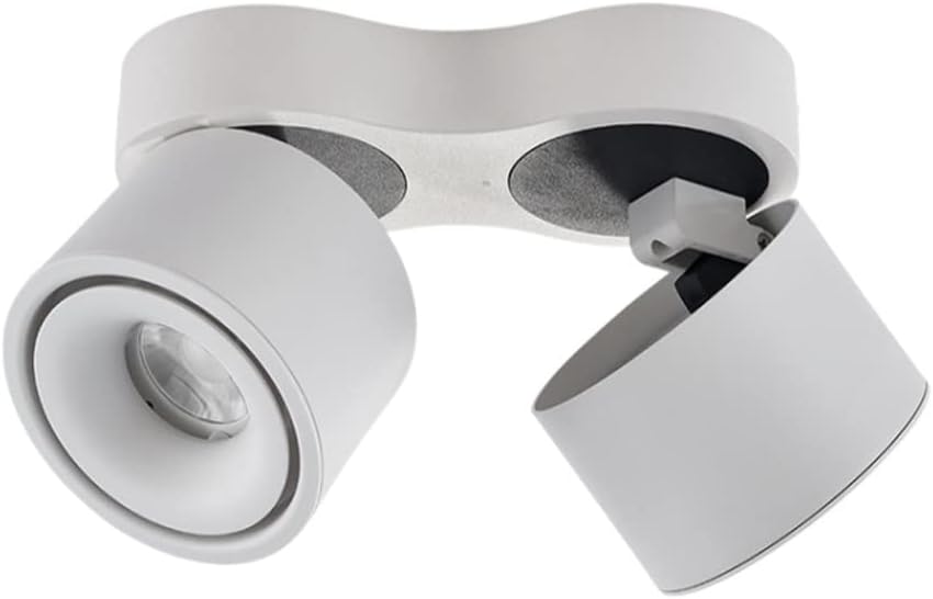 GeRRiT LED Foldable Surface Mounted Downlight Adjustable Angle Ceiling Spotlights Modern Fashion Grille Panel Ceiling Lights Embedded Integrated Commercial Lighting Fixture for Mall Showcase Decor Fit