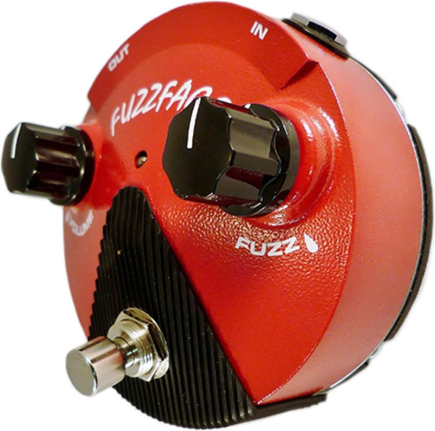 Dunlop FFM2 Red GERMANIUM FUZZ FACE MINI Pedal w/ 9V Power Supply and Patch Cables