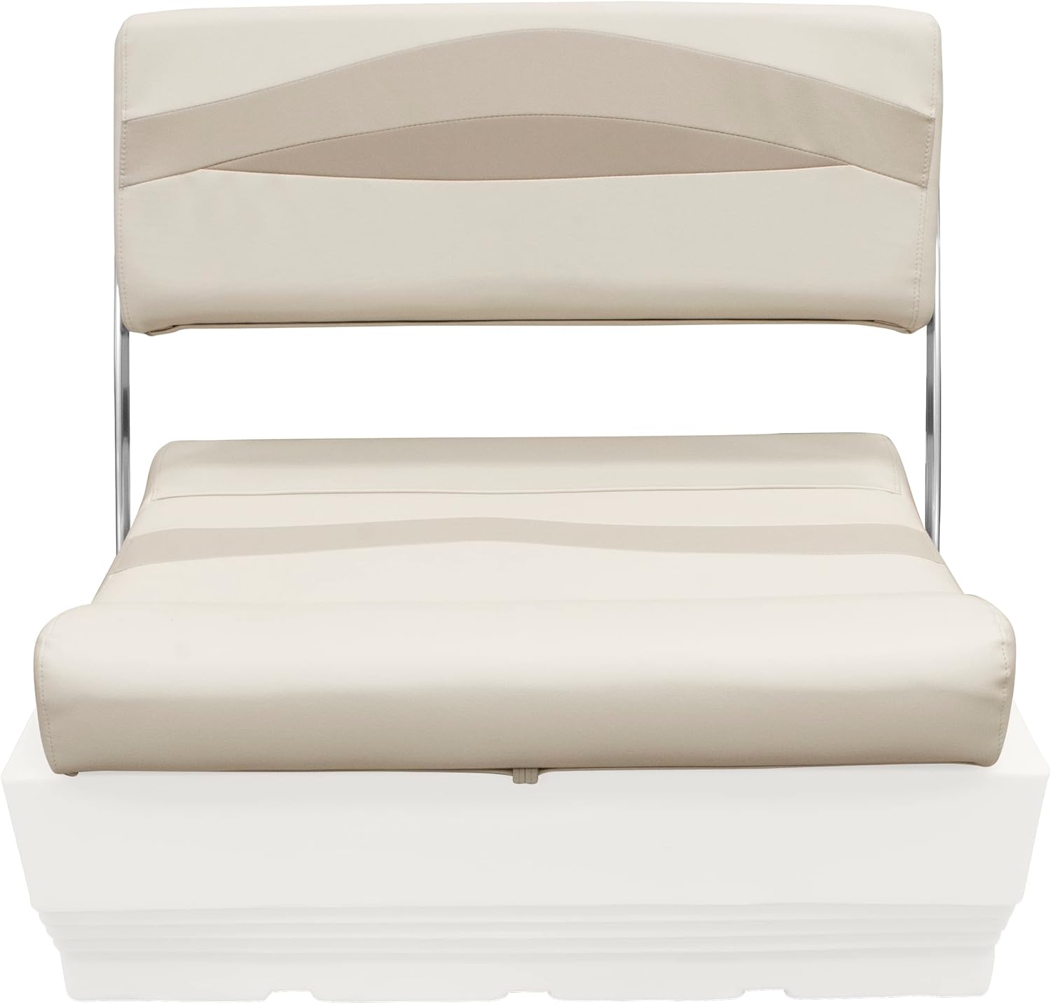 Wise BM1152-1066 Premier Series Pontoon Flip-Flop Seat Cushion Set, Stone/Mocha Java/Khaki