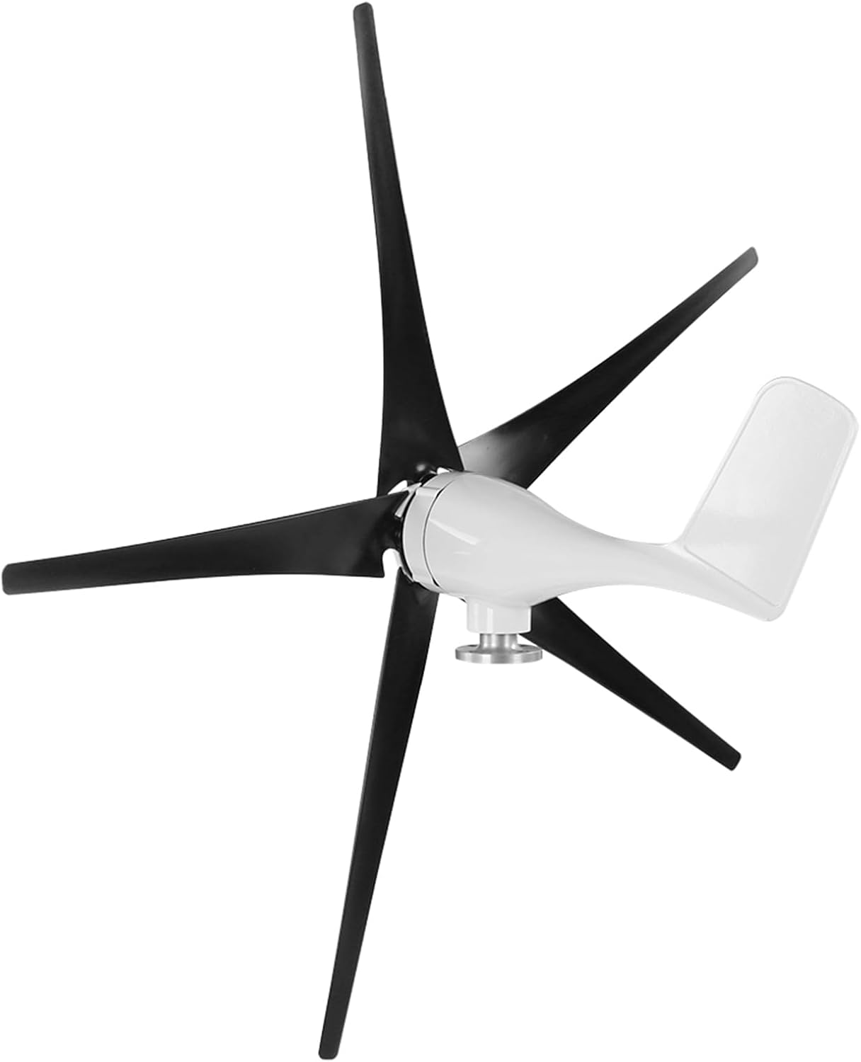 1200W Small Wind Generator Kit 5 Blade Windmill Generator Wind Power Generator with Controller for Marine Home (24V)