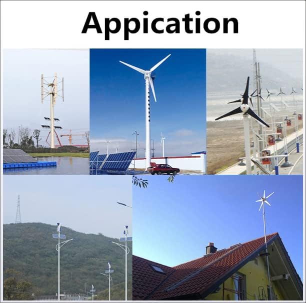 8000W White Wind Generator Wind Turbine with Nylon Fibre Use for Farm Boat Home Company Ship