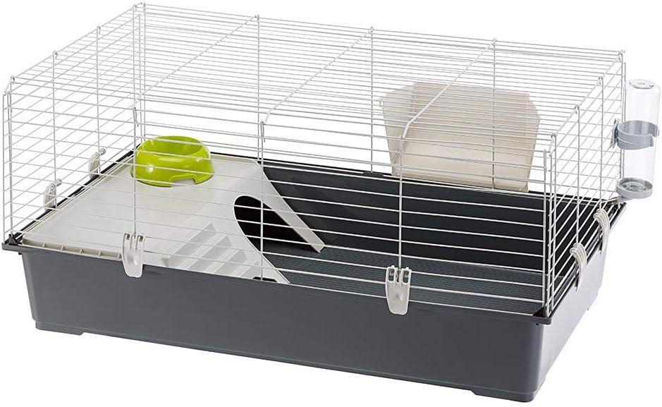 Ferplast Cavie Guinea Pig Cage & Rabbit Cage | Pet Cage Includes All Accessories to Get You Started & a 1-Year Warranty