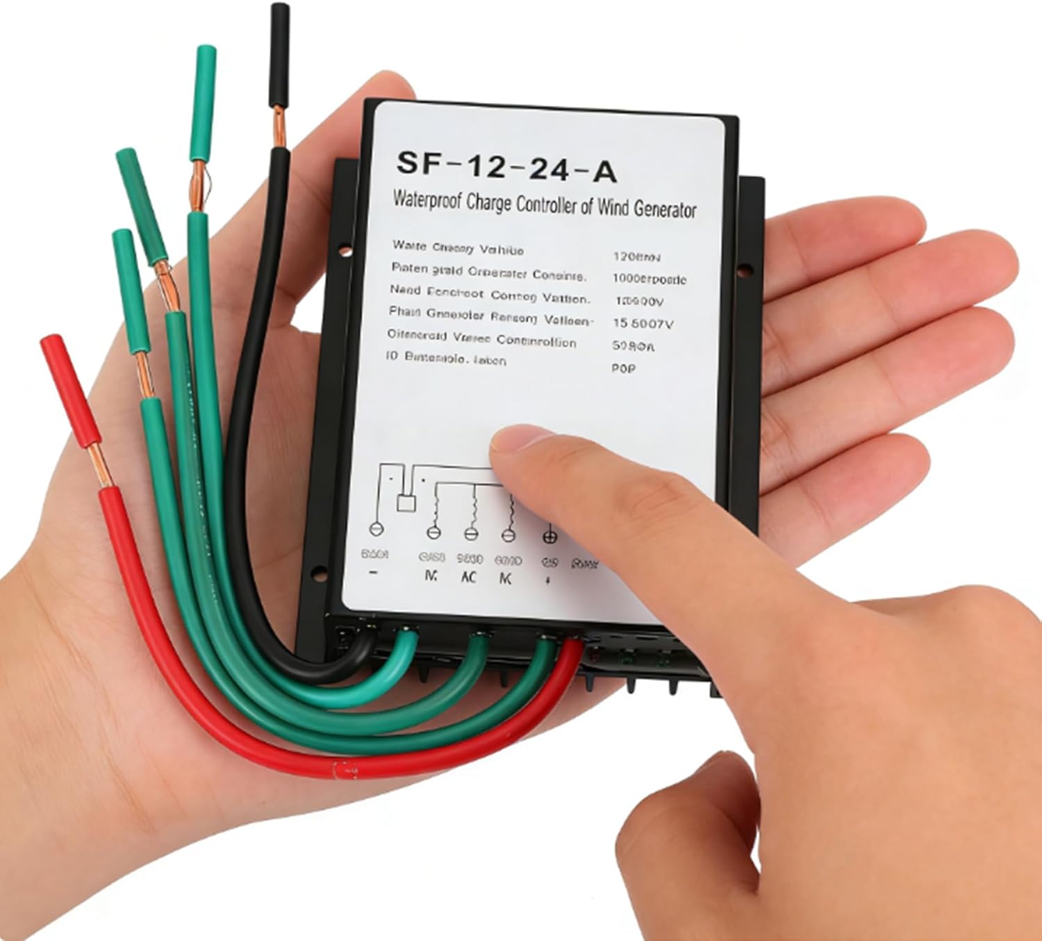 Aluminum Housing Wind Turbine Charge Controller IP67 Waterproof Technology, for Off-Grid Wind and Solar Systems(800W)