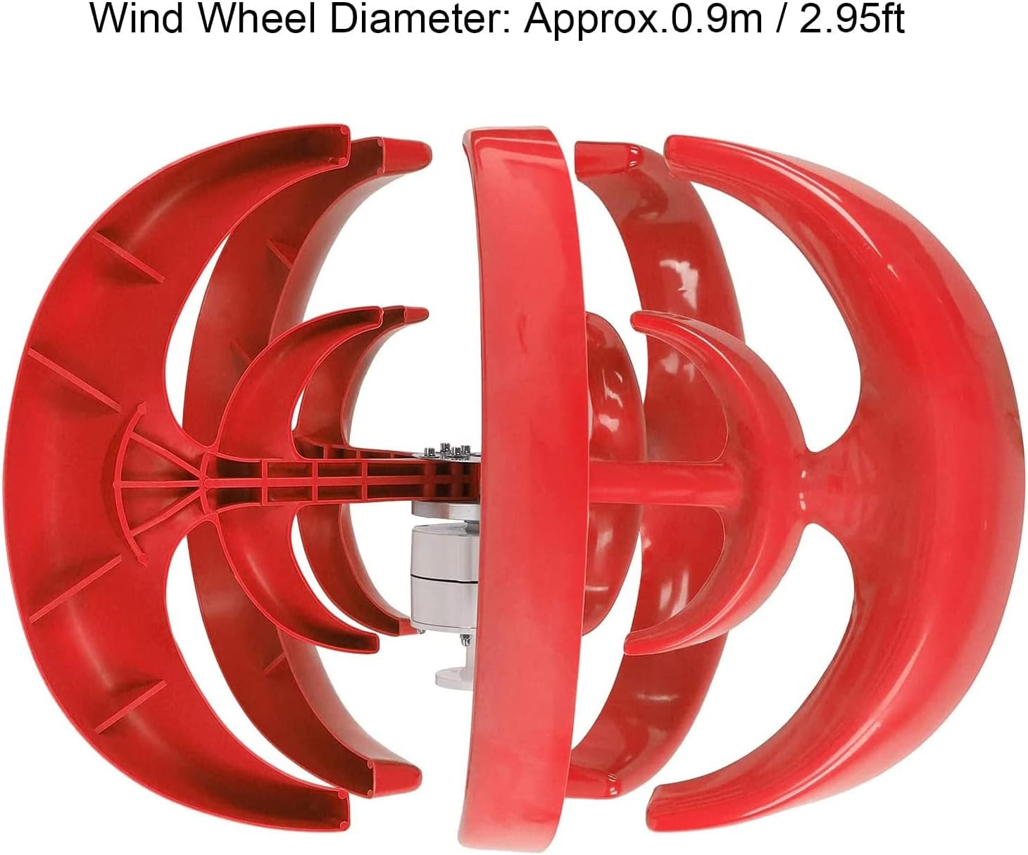 2000W Wind Turbine Generator Kit, 12V 24V 48V Power Vertical Wind Generator Kit for Home, Boat, Marine, Street Lighting and More Solar and Wind Hybrid System