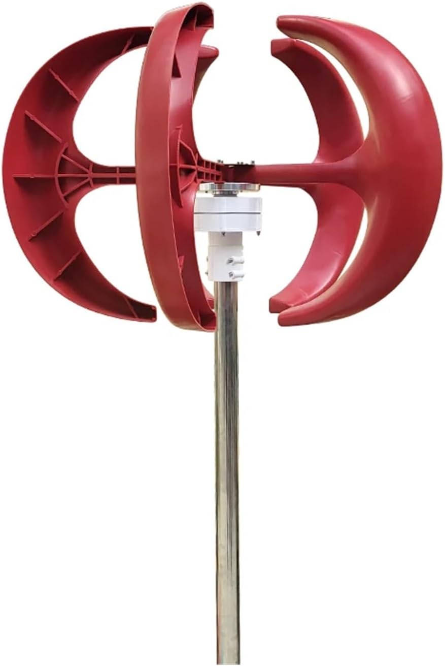 5000W 8000W Vertical Axis Wind Turbine 12V 24V48V Windmill Motor Quick Start Home Farm Hybrid Street Light with MPPT Controller Low Starting Speed for Home(White,24V_8KW)