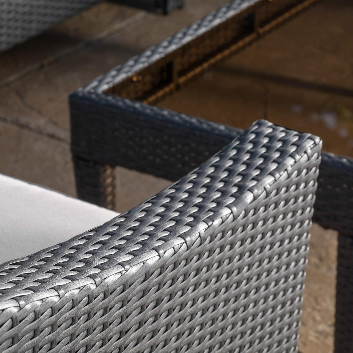 Great Deal Furniture Outdoor Wicker Furnitures Patio Chat Set (Piece of 5)